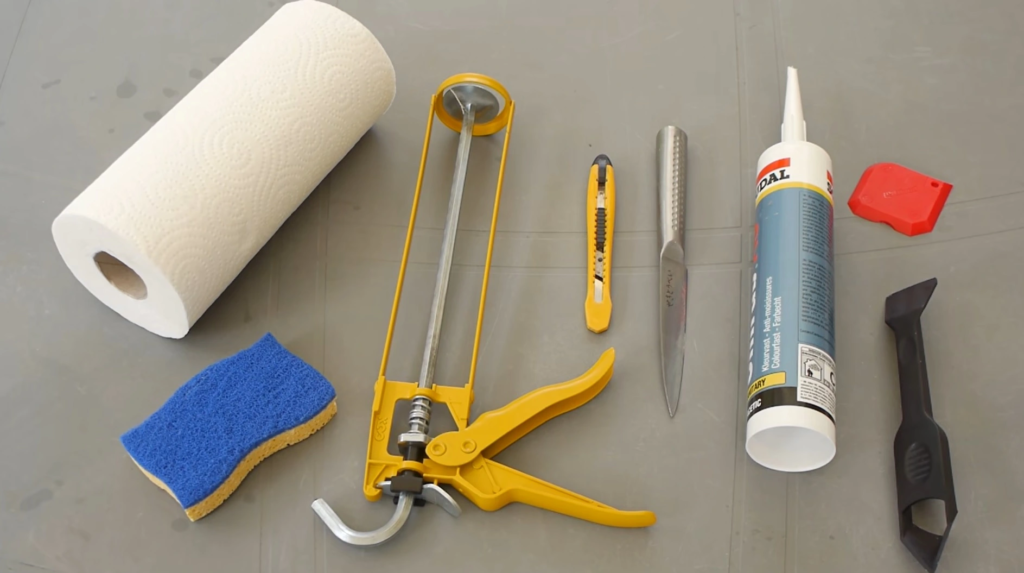 outils pour remplacer joints de salle de bain