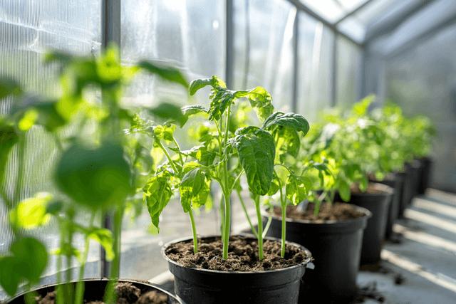 jeune plante sous serre en hiver_le-jardin-de-ma-mere