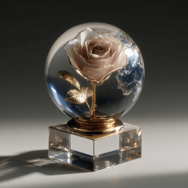 rose eternelle dans un globe en verre-le-jardin-de-ma-mere