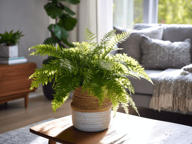 fougère en pot dans un salon lumineux_le-jardin-de-ma-mere (1)
