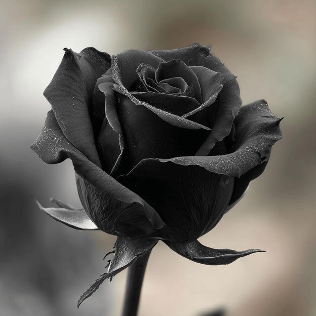 rose noire isolée sur fond flouté-le-jardin-de-ma-mere (1)