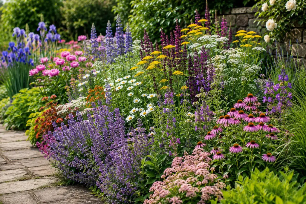 plantes vivaces en jardin